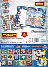 Paper Projects PAW Patrol Rescue Knights Reward Chart 56 Sparkly Stickers A3 view 3