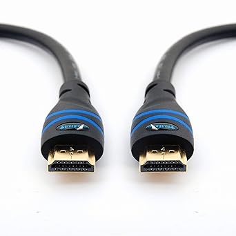 BlueRigger High Speed HDMI Cable with Ethernet - Supports 3D, 4K 60Hz and Audio Return - Latest Version (3 Feet / 0.9 Meter)