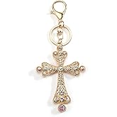 MUCOOS Cross Keychain Crystal Keychain Cross Gifts for Women Crystal Gifts for Women Birthday Christmas Mother Day Valentine