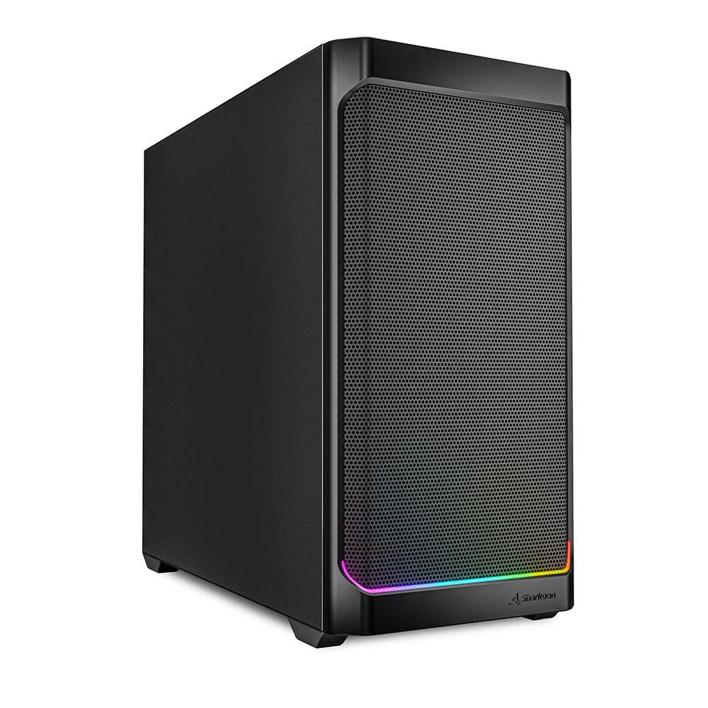 Sharkoon MK4 RGB Strip Black, mATX PC-Gehäuse