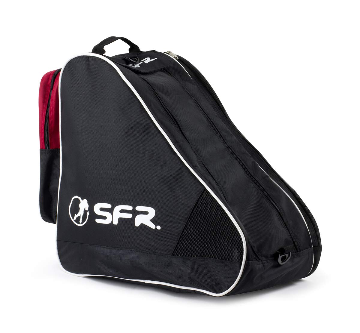 SFR Skates Large Ice & Skate Bag II Children's Roller Skating Bag, Unisex Youth, Multicoloured (Black/Red), One Size