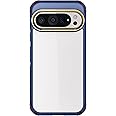 Ghostek Covert Google Pixel 9 and Pixel 9 Pro Clear Case - Compatible with Wireless Charging, Shockproof Silicone, Minimalist Phone Cover (6.3 Inch, Blue [Limited])