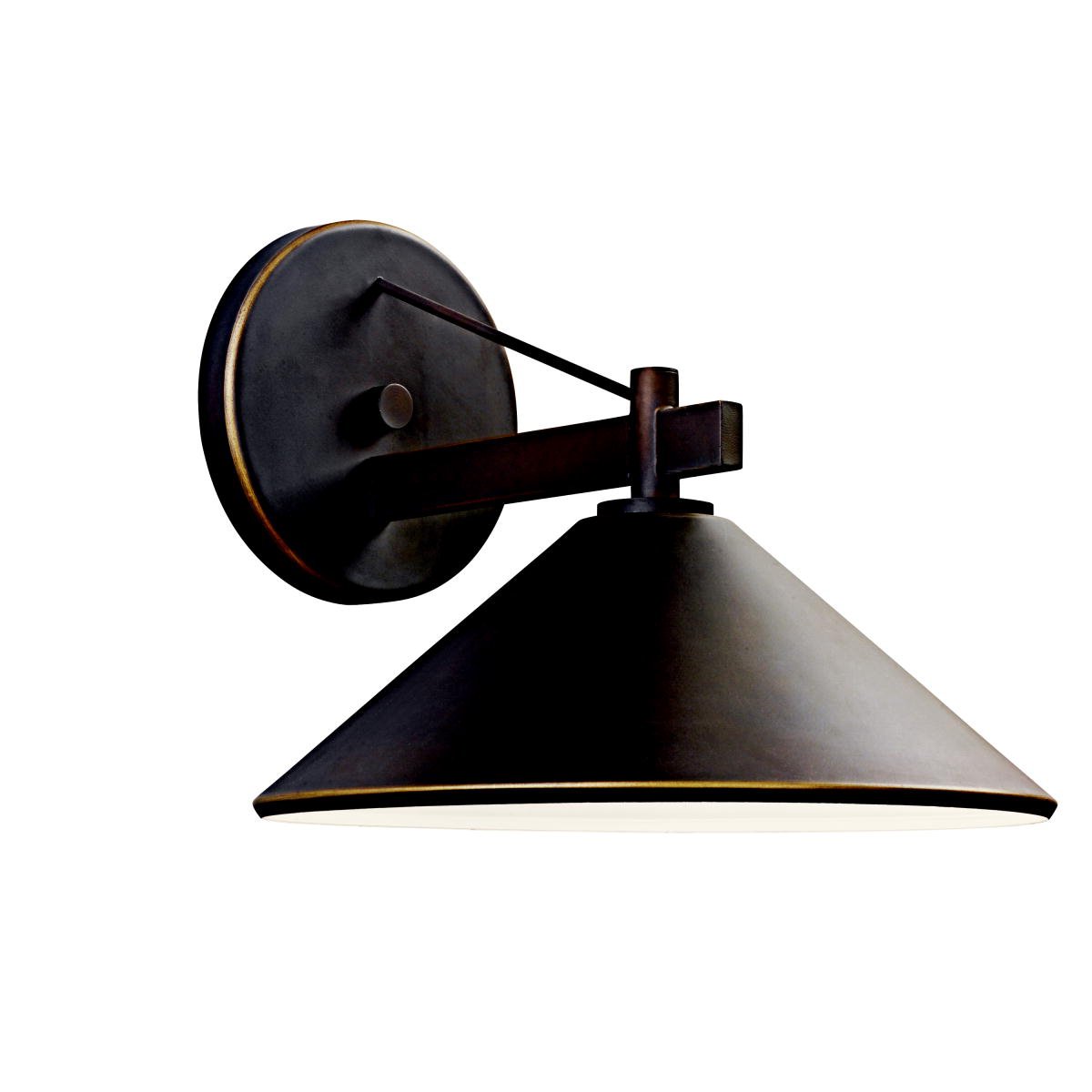 Kichler 49061OZ, Ripley Aluminum Outdoor Wall Sconce Lighting, 40 Total Watts, Olde Bronze