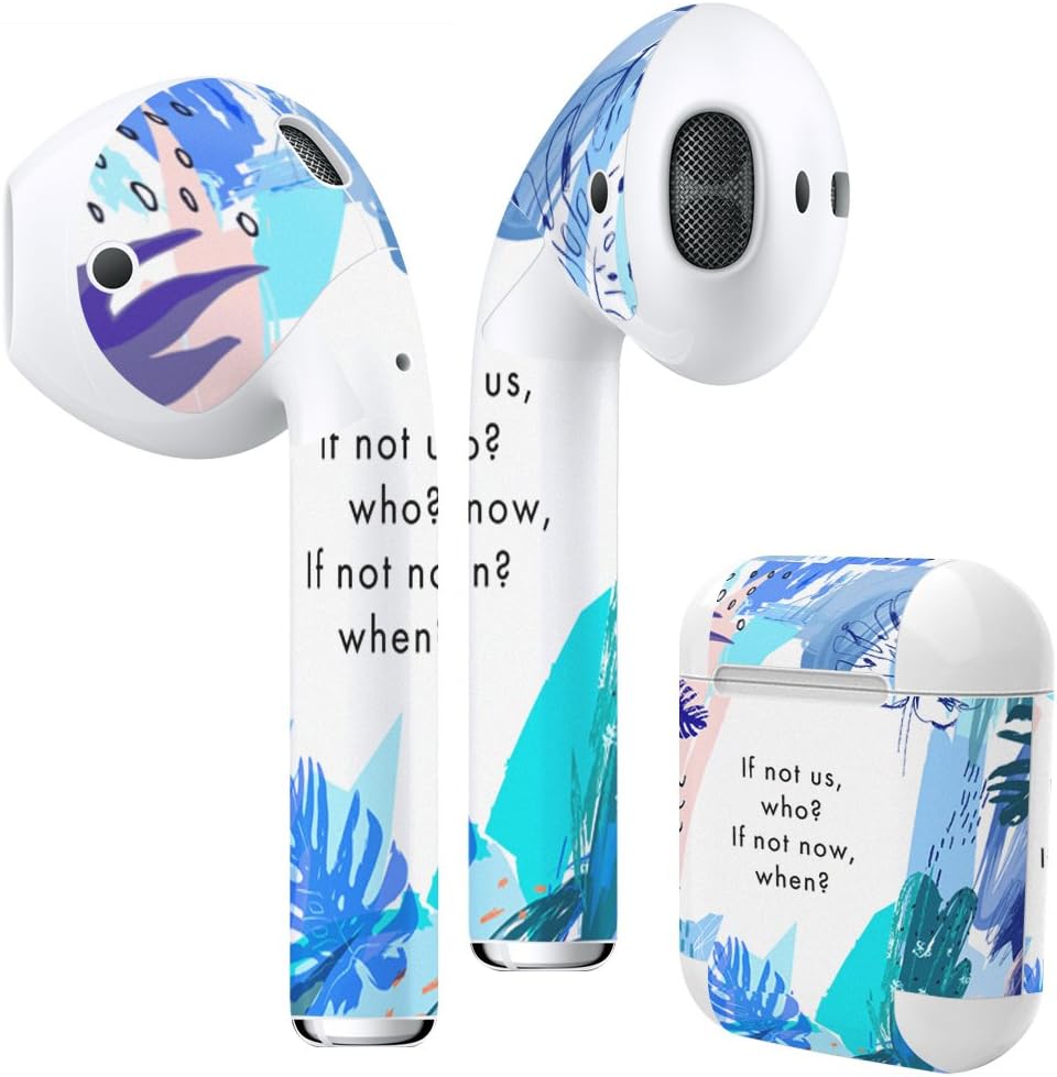 Airpods Skin + Case Skin Sticker Skin Decal for airpod Compatible with AirPods 1st(2016) and 2nd(2019) Stylish Covers for Protection & Customization 014305 Reef Tropical