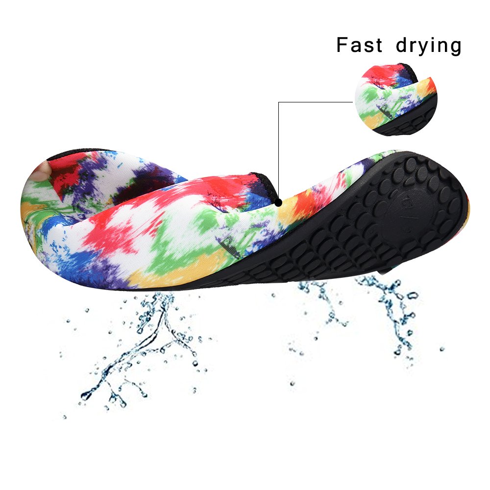 QLEYO Water Shoes Quick Dry Shoes for Men and Women Barefoot Skin Shoes Beach Water Shoes for Swim Yoga surf VDSX003-U22-35/36