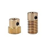 CNBTR 5mm Bore Hole Diameter Brass Gear Shaft with