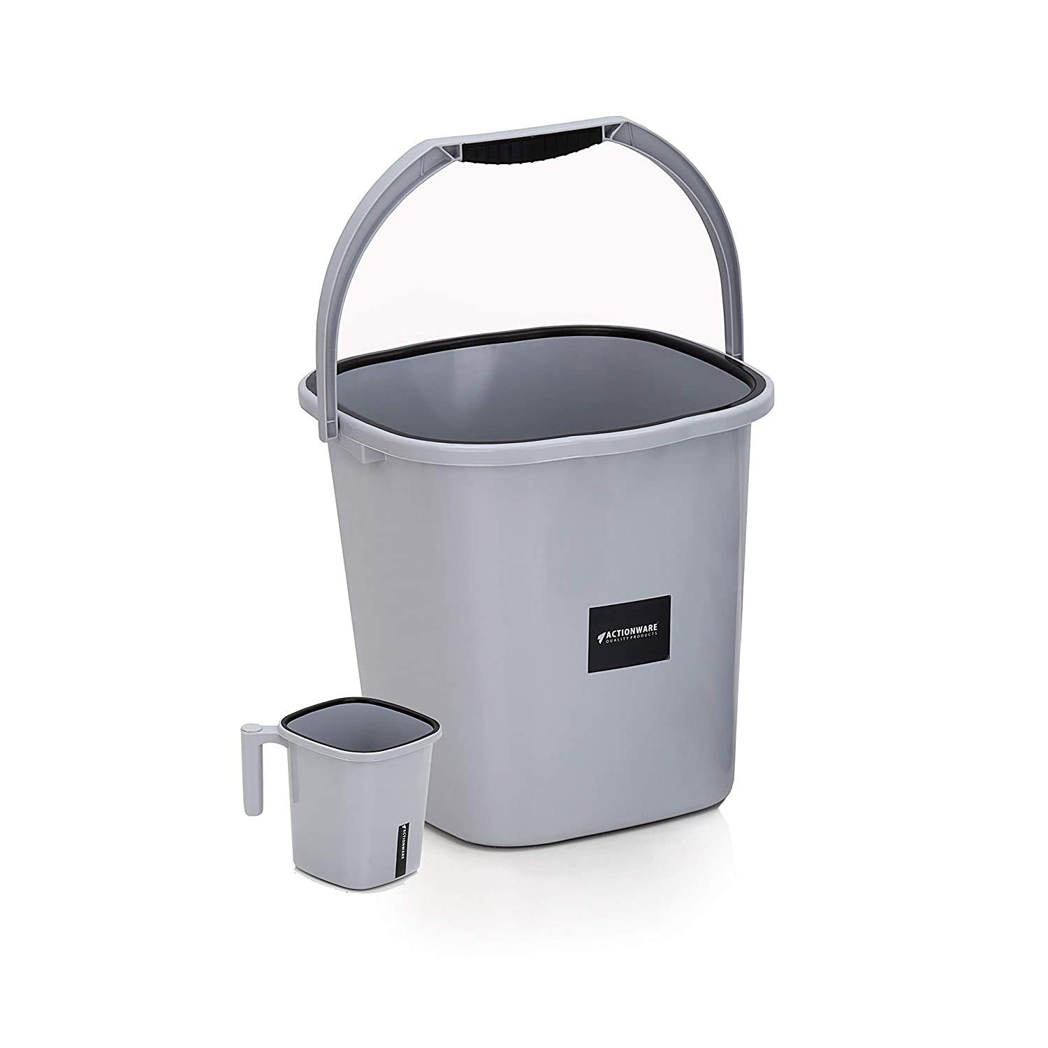 Laxvila India Heavy Duty Sturdy Square Bucket and Bath Mug Set with