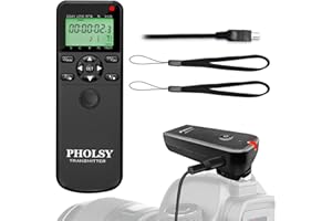 PHOLSY Timer Remote for Nikon Remote Shutter Release N10 Wireless Remote Control Compatible with Nikon Z5, Z7 II, Z6 II, D750, D780, D7500, D7200, D7000, D5600, D5500, D5300, D90, P1000, P7700, P7800