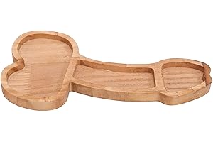 Mumusuki Trumpet Shape Wooden Serving Platters for Home Decor, Food, Vegetables, Fruit, Charcuterie, Appetizer Serving Tray, 