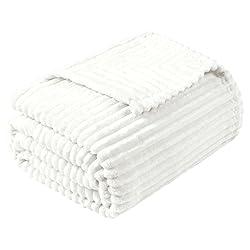 Vessia Flannel Fleece Twin Size Blanket for
