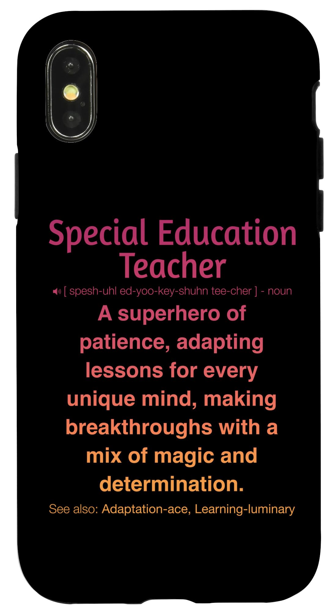 Funny Special Education Teacher Case for iPhone X/XS