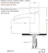 Hapilife Basin Taps Waterfall Mixer Chrome Single Lever Mono Tap view 6
