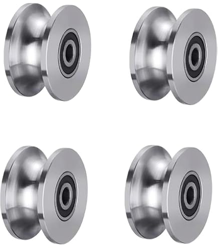 Roulettes Robustes En Nylon Forme U 60mm 80mm 100mm - Poulies à Vis Pour Chenille Et Guidage