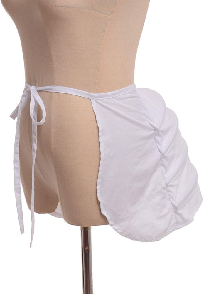 GRACEART Women's Victorian Crinoline Hoop Bustle Cage Pannier, White - Image 4