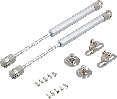 Bohaner 100N Gas Struts Cabinet Hinges Lift Up 90° Slow Close 2 Pack