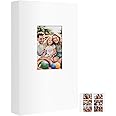 Aevdor 360 Pockets 4x6 Photo Album, Large Capacity Leather Cover Photo Album 4x6 Holds 360 Photos, Acid-free Pages Photo Albums with Front Window for Family Wedding Anniversary Baby Pictures (White)