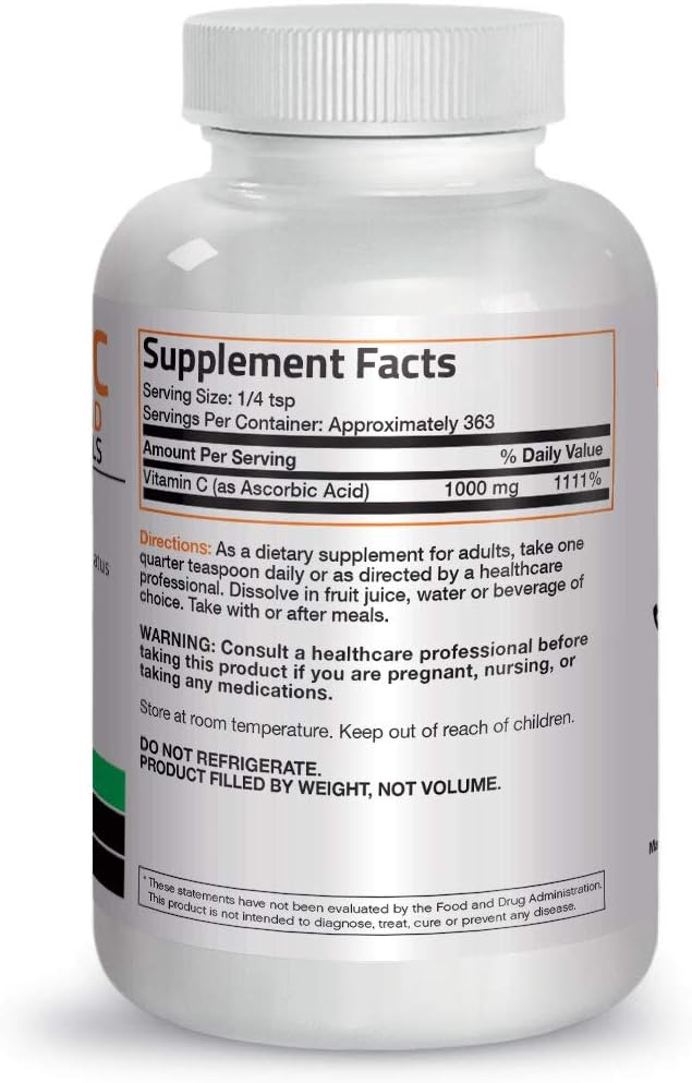 Vitamin C Powder Pure Ascorbic Acid Soluble Fine Non GMO