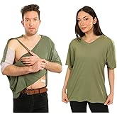 Inspired Comforts Unisex Post Surgery & Rehab V Neck Dual Access Snap Shirt