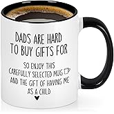 Cabtnca Dad Gifts, Dad Mug, Christmas Birthday Gifts for Daddy from Daughter Son, Father's Day Gift for Daddy, 11 Oz White