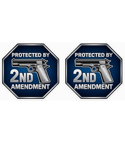 114cm78cm Pro Gun 2a Vinyl Decals Bumper Window Flag