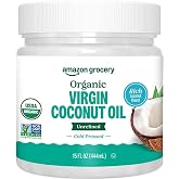 Amazon Grocery, Organic Virgin Coconut Oil, Non GMO, 15 Fl Oz (Previously Amazon Fresh, Packaging May Vary)