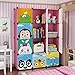 KOUSI Toy Organizer Toy Storage Portable Toy Organizers for Kids Children Toy Organizers and Storage Multifuncation Cube Storage Shelf Cabinet Bookcase Bookshelf, Capacious & Study,Pink, 12 Cubes