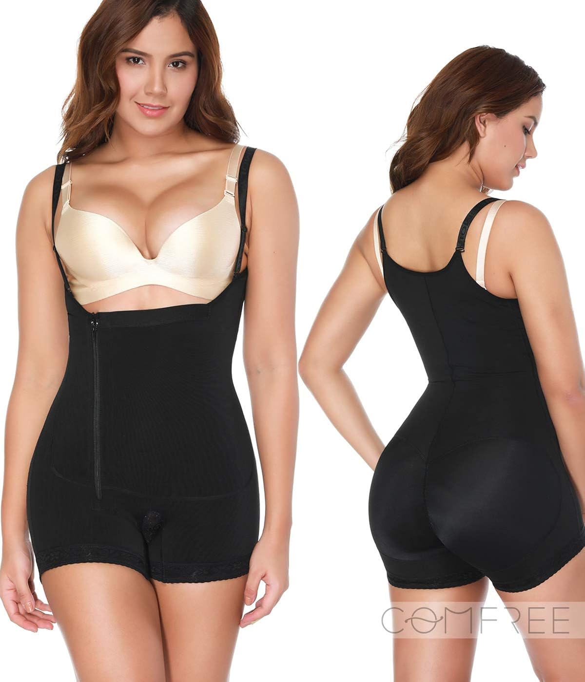 Noir COMFREE Culotte Gainante sans Couture Taille Haute ...