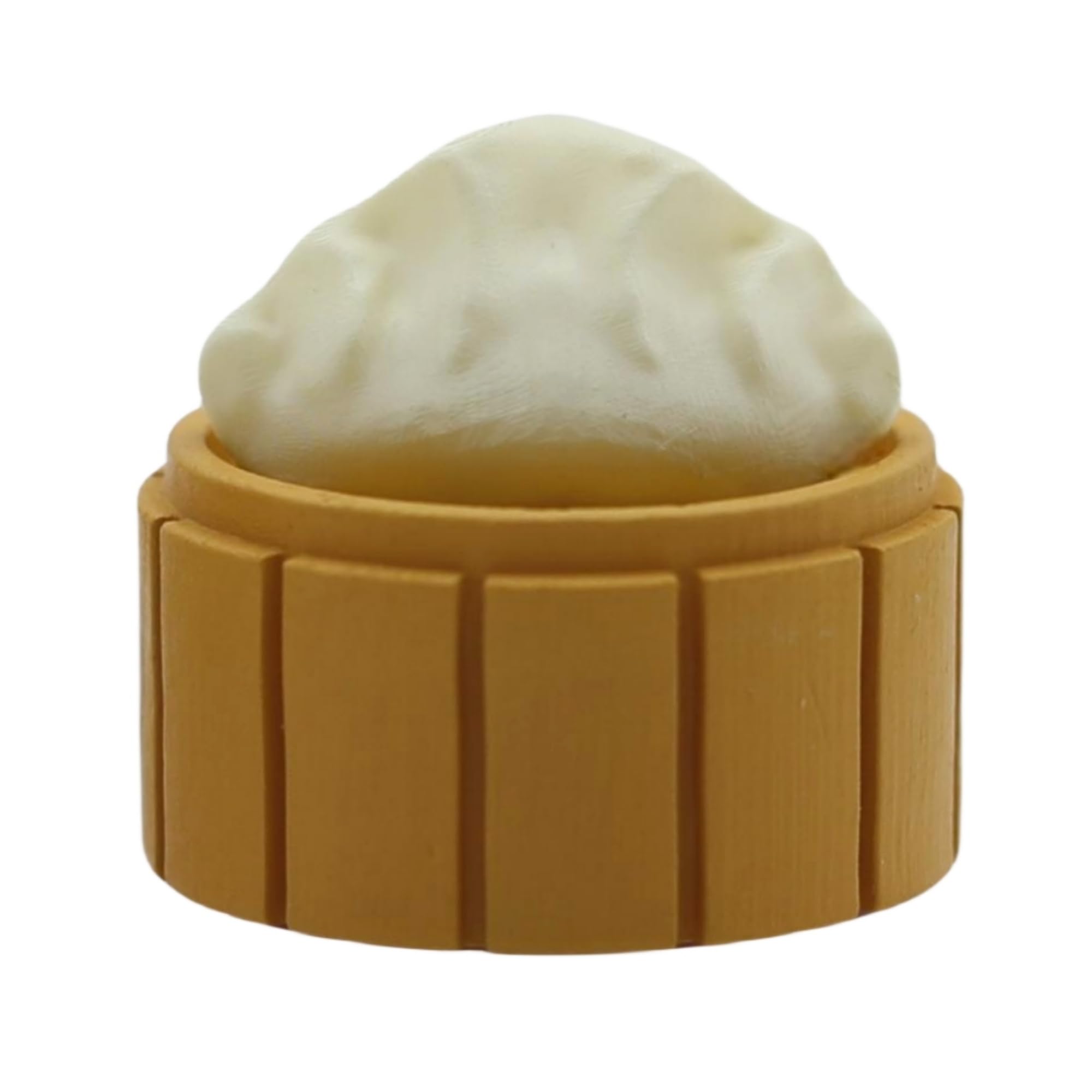 Cmokifuly Custom Keycaps 3D Steamed-Dumpling,Cute Keys,ESC Key Cap for Mechanical Keyboard OEM R4 Profile Magnetic Interesting Keycaps Shine-Through Base Keycap (Dumpling)