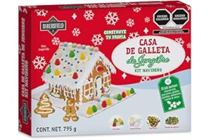 KIT BAKERSFIELD GALLETA DE JENGIBRE 795 G CON SPRINKLES, PERLAS DE AZÚCAR, GOMITAS Y MALVAVISCOS DE COLORES