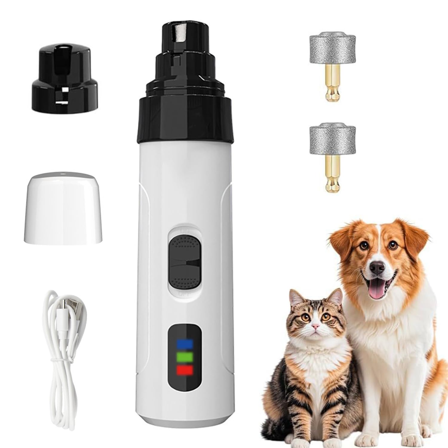 Photo 1 of Silent Groom Pro Nail Grinder, Silent Groom Pro Pet Nail Clipper,Rechargeable Dog Nail Grinder, Safe Effective Portable Pet Nail Trimmer for Home Use