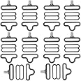 FRIGIIRE 100 Sets Adjustable Bow Tie Hardware Clip Set, Metal Cravat Clip Hook Fastener for Necktie Strap