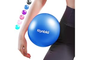 kisnbld Small Exercise Ball, 9 Inch Mini Pilates Ball, Anti Burst and Slip Resistant Mini Yoga Ball for Stability, Fitness, Physical Therapy, Stretching & Core Strength Workout at Home Gym & Office