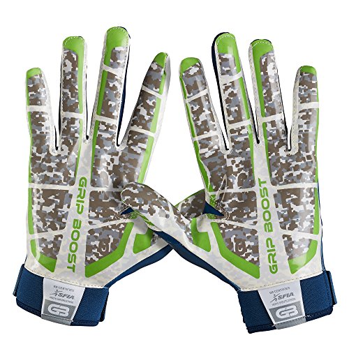 Football Grip Boost Football Gloves 1 Grip Stealth Pro Elite Adult Men