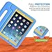 HDE Case for iPad 9.7-inch 2018 / 2017 Kids Shockproof Bumper Hard Cover Handle Stand w/ Built in Screen Protector for New Apple Education iPad 9.7 Inch (6th Gen) / 5th Generation iPad 9.7 Blue Yellow