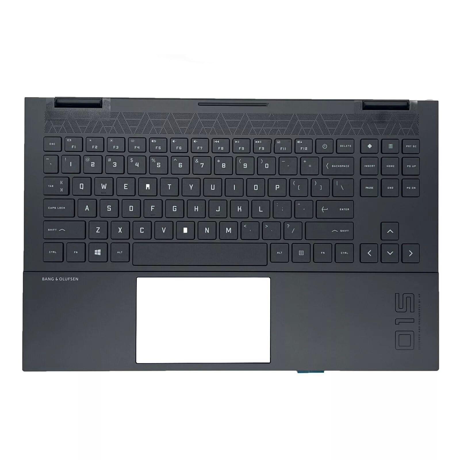 Photo 1 of wzqrps Replacement for HP OMEN 15-EK 15-EN 15Z-EN100 Laptop Upper Case Palmrest RGB Backlit Keyboard Assembly Part M00667-001