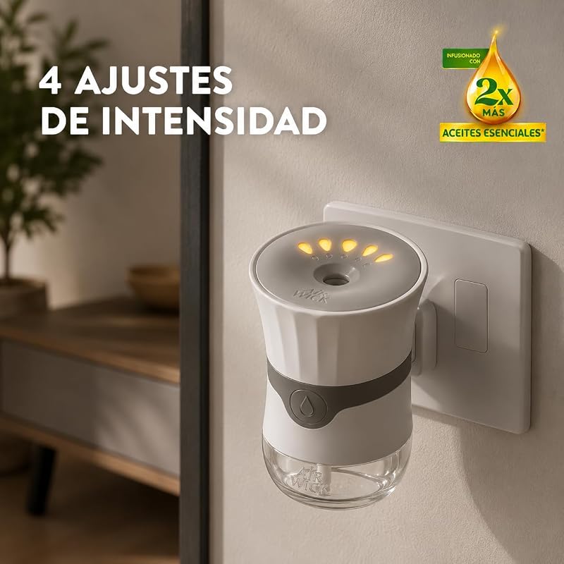 Pack de 3 Recambios para Ambientador Eléctrico con aroma a Flor de cerezo y Frambuesa, infusionado con 2 veces más aceites esenciales