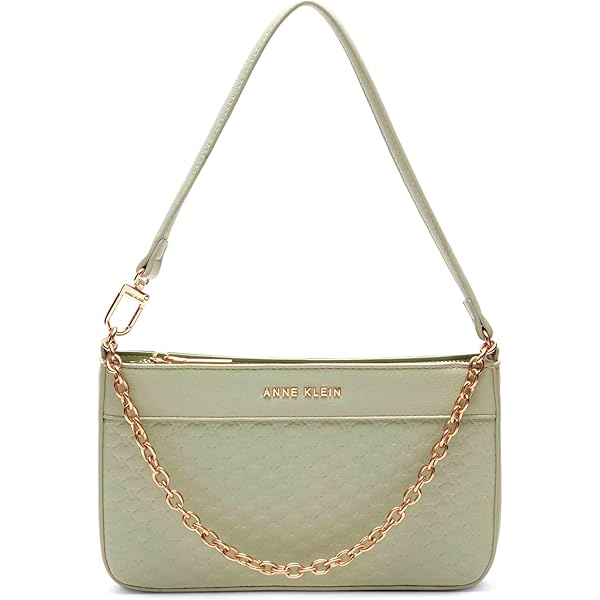 Anne Klein small square flap crossbody with enamel turn lock