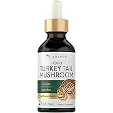 Carlyle Turkey Tail Mushroom Extract Liquid | 2 FL Oz | Herbal Tincture Drops | Vegetarian Formula | Non-GMO, Gluten Free Supplement