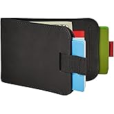 Distil Union Wally Bifold 5.0 RFID Wallet with ID Window - Slim Bifold Wallet for Men with Money Clip, Premium Leather – Minimalist RFID Card Holder - Holds 14 Cards & 30 Bills - Black