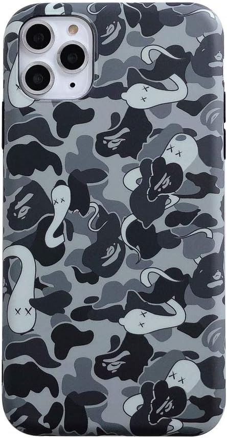 Kplvet iPhone 11 Pro Max Soft Case,IMD Tech Top Sleek Smooth Texture Anti Scratch Unfading Coloring Premium TPU Slim Fit Case for 6.5 iPhone 11 Pro Max,Street Fashion Trend Phone Cover (BP Black 6.5)