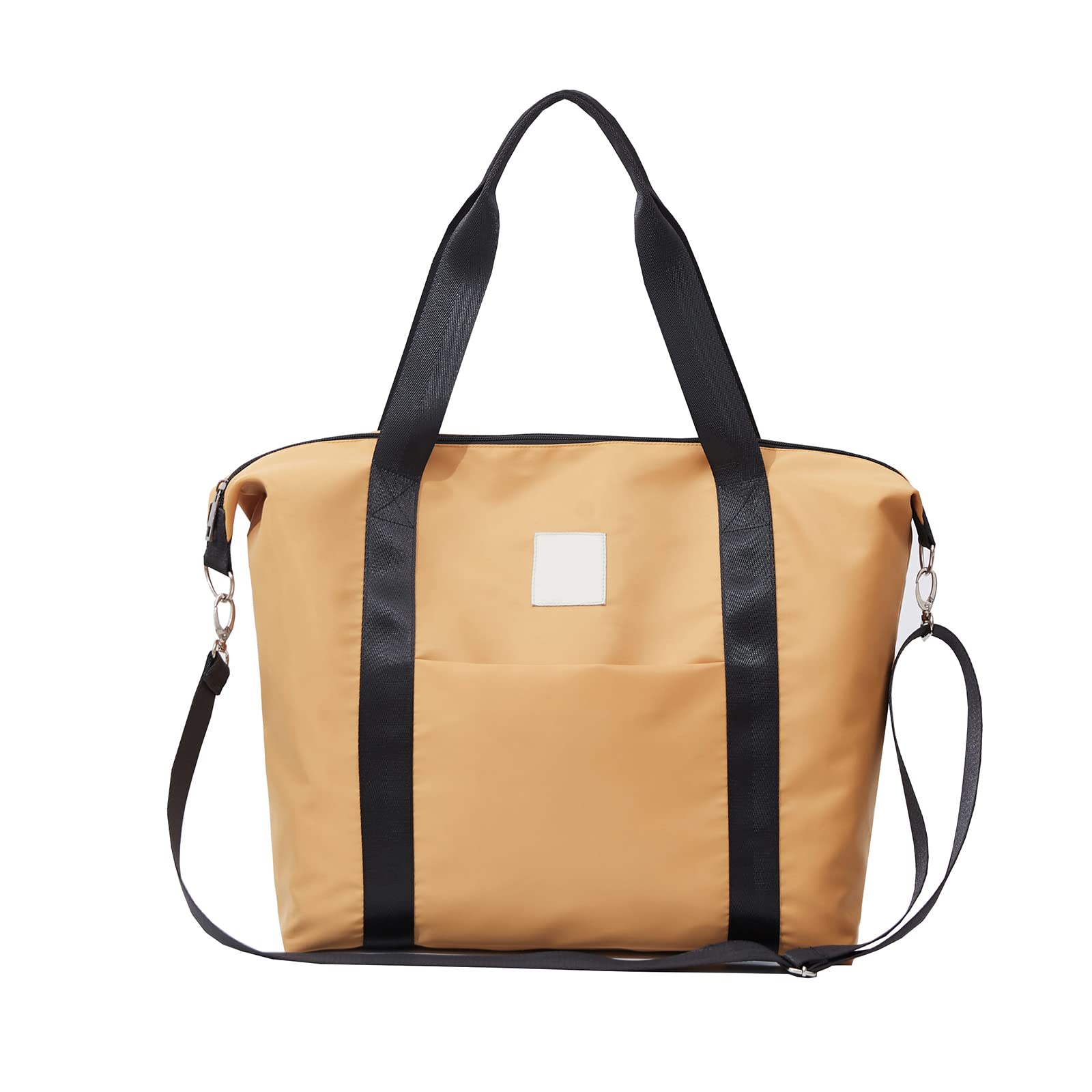 SONARIN Large Capacity Waterproof Baby Nappy Changing Tote Bag,Stylish Baby Changing Bag Satchel Messenger Bag Portable Travel Diaper Bag with Stroller Straps & Changing Mat(Yellow)