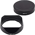Haoge LH-RX1B Square Metal Bayonet Lens Hood Shade for Sony RX1 RX1R RX1RII rx1m2 and FE 35MM F2.8 55MM/F1.8 E Mount Lens