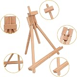 ASelected Wooden 45cm Tabletop Easel, Adjustable Studio Canvas Mini Display view 5