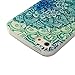 Iphone 4 Case, JAHOLAN Green Totem Flower Clear Edge TPU Soft Case Rubber Silicone Skin Cover for iphone 4S 4