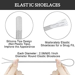 Endoto 2 Pairs Elastic Shoelaces for ON Cloud 5 & 6