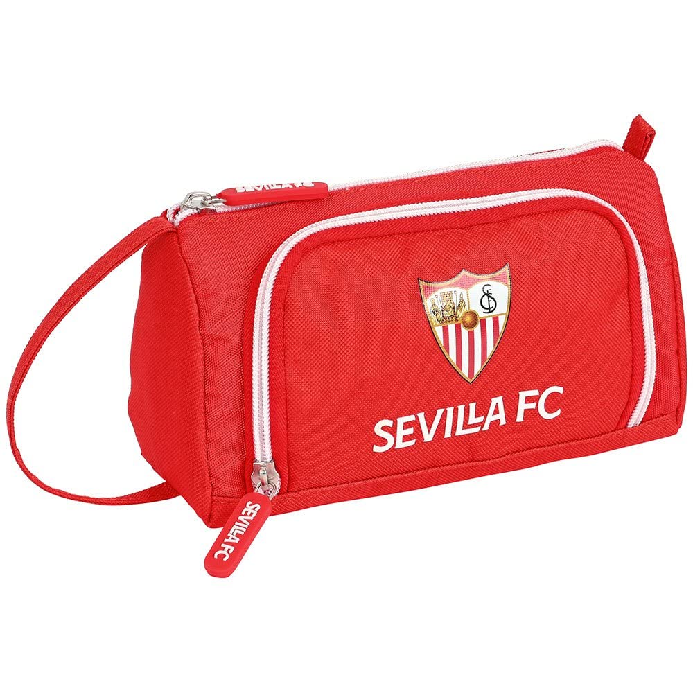 SAFTA Unisex Kid's Bag with Folding Pocket Full Sevilla Fc, 200x85x110 Mm Pull 200x85x110mm, red, Estándar