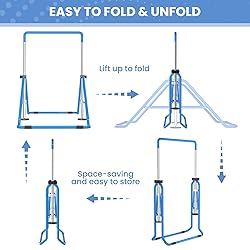DOBESTS Gymnastics Bar, Kids Folding Horizontal