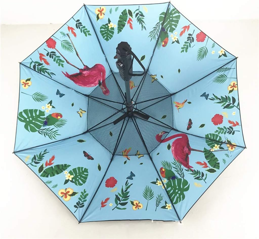 YXWzys Golf Umbrellas Water spray fan umbrella spray umbrella summer sunscreen cooling electric fan umbrella fan umbrella Umbrella Folding