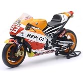 Honda RC213V Motorcycle #93 Marc Marquez Repsol Honda Team MotoGP (2015) 1/12 Diecast Model by New Ray