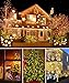 MINGER USB String Light, 33 Feet Fairy Lights Plug in, 100 LEDs 8 Scence Modes Waterproof with Bluetooth APP Fairy String Lights for Christmas Home Festivals Outdoor Warm White